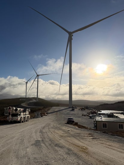 Obras en la presa de Valuengo